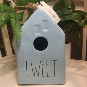 Baby Blue Rae Dunn TWEET Birdhouse
